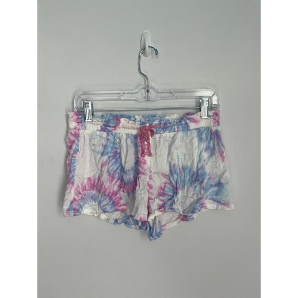 Splendid Tie Dye Pajama Set Women Small Short Sleeve Button Top Shorts - Picture 4 of 7